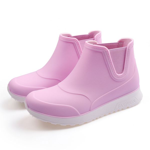 ankle rain shoes women waterproof water shoes ankle pvc rainboots new female fashion solid fishing boots slip on winter cotton, Black
ankle rain shoes women waterproof water shoes ankle pvc rainboots new female fashion solid fishing boots slip on winter cotton, Black