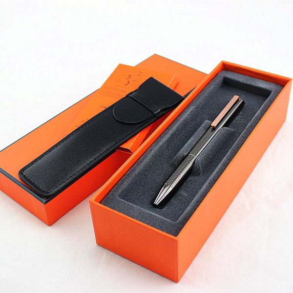 luxury metal ballpoint pen business office sign pens for gift school writing students stationery supplies leather pencil bag, Blue;orange
luxury metal ballpoint pen business office sign pens for gift school writing students stationery supplies leather pencil bag, Blue;orange