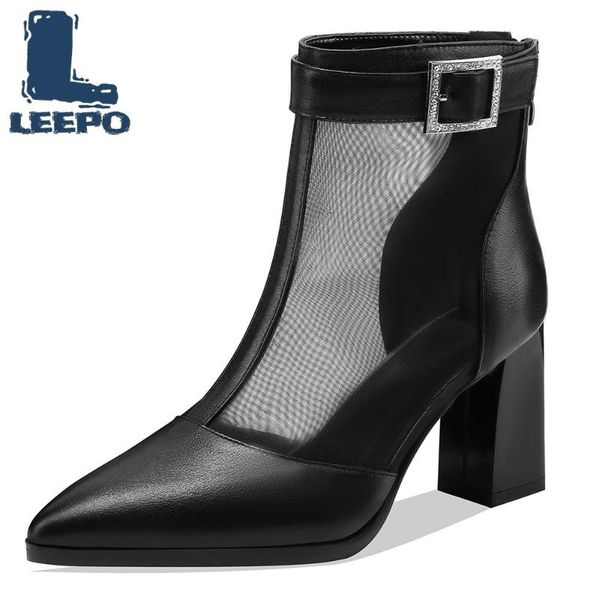 boots summer for women cow leather net perforated high heels pointed toe booties woman ankle feminine hollow mesh shoes, Black
boots summer for women cow leather net perforated high heels pointed toe booties woman ankle feminine hollow mesh shoes, Black