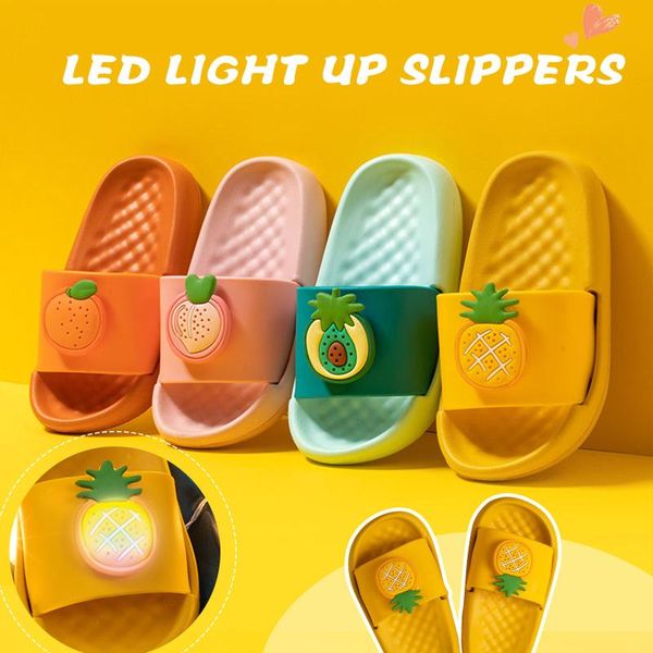 slipper summer children baby girls boys glow up fruit cartoon slippers led light shoes outdoor casual home soft 28, Black;grey
slipper summer children baby girls boys glow up fruit cartoon slippers led light shoes outdoor casual home soft 28, Black;grey