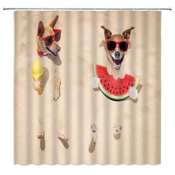 funny dog shower curtain jack russell terrier eating food on the beach decor pet animal puppy sunbathing beige fabric bath
funny dog shower curtain jack russell terrier eating food on the beach decor pet animal puppy sunbathing beige fabric bath