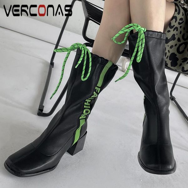 boots verconas 2021 fashion woman knee high autumn winter warm cow leather party basic office prom motorcycle punk shoes, Black
boots verconas 2021 fashion woman knee high autumn winter warm cow leather party basic office prom motorcycle punk shoes, Black