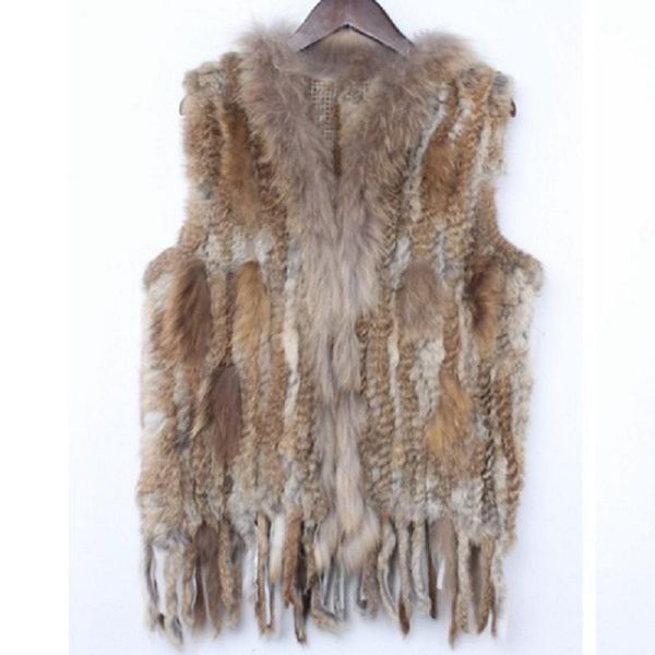 women's vests women genuine natural real fur vest classic woven knitted warm female coat tassels raccoon collar waistcoat/jackets, Black;white
women's vests women genuine natural real fur vest classic woven knitted warm female coat tassels raccoon collar waistcoat/jackets, Black;white