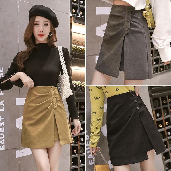 skirts 2021 autumn winter female korean style solid folds irregular casual elegant high waist bag hip a-line for women y658, Black
skirts 2021 autumn winter female korean style solid folds irregular casual elegant high waist bag hip a-line for women y658, Black