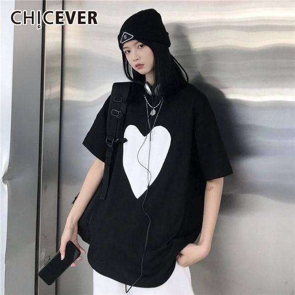 print heart pattern t shirt for women o neck short sleeve loose oversize hit color high street shirts female 2021 women's t-shirt, White
print heart pattern t shirt for women o neck short sleeve loose oversize hit color high street shirts female 2021 women's t-shirt, White
