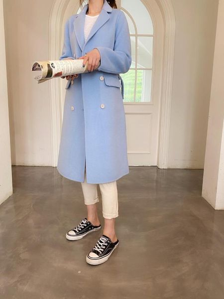 women's trench coats 2021 autumn and winter fashion cashmere sweater pure wool, Tan;black
women's trench coats 2021 autumn and winter fashion cashmere sweater pure wool, Tan;black