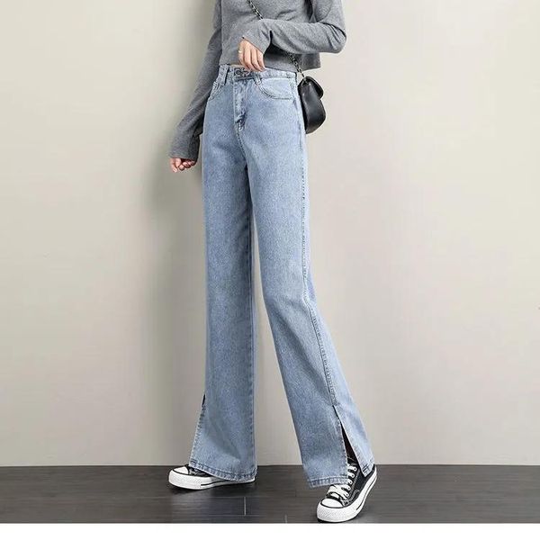 women's jeans light blue spring 2021 retro high waist loose straight open wide leg pants trend zipper vintage
women's jeans light blue spring 2021 retro high waist loose straight open wide leg pants trend zipper vintage