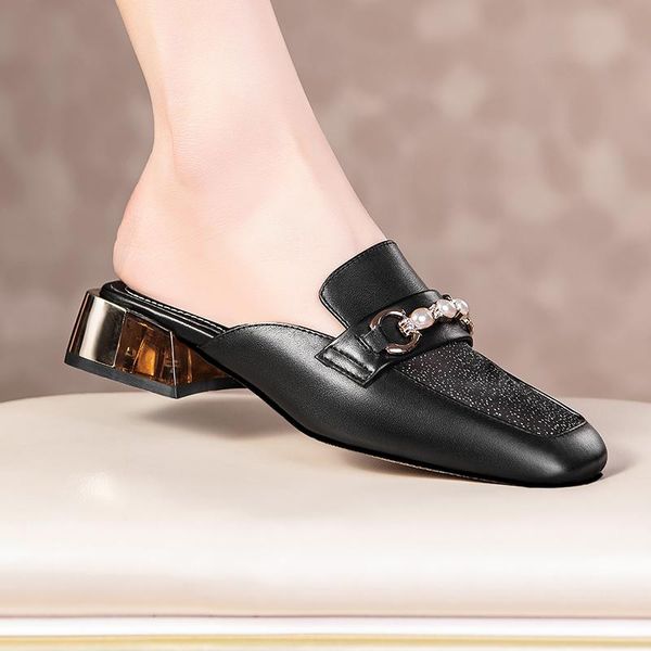 brand summer women black slippers women's shoes genuine leather cowhide sandals mules
brand summer women black slippers women's shoes genuine leather cowhide sandals mules