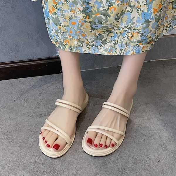 low cross-tied slippers casual female shoes slides luxury 2021 flat soft pu rome basic fas, Black
low cross-tied slippers casual female shoes slides luxury 2021 flat soft pu rome basic fas, Black
