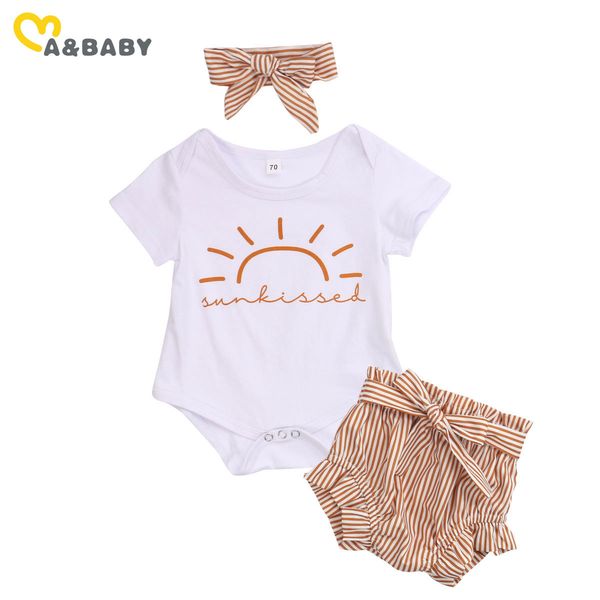 0-24m summer born infant baby girl outfits letter romper bow striped shorts clothes set toddler girls costumes 210515, White
0-24m summer born infant baby girl outfits letter romper bow striped shorts clothes set toddler girls costumes 210515, White