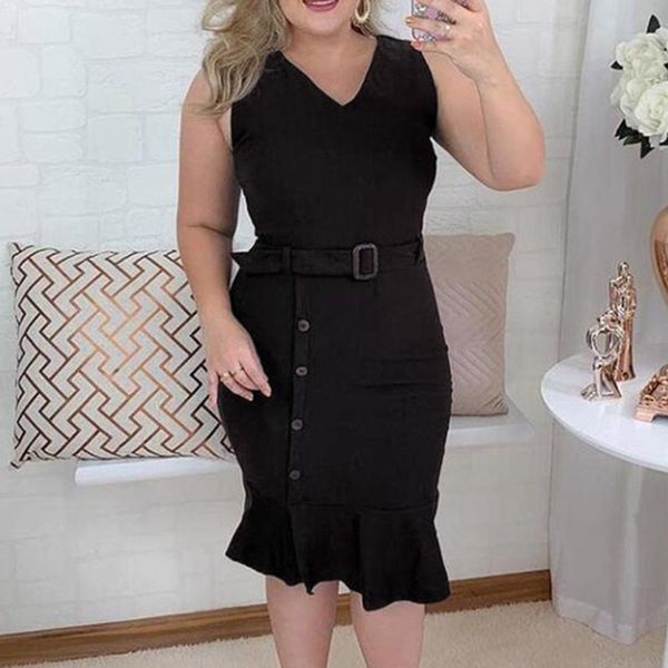 western style ladies dresses spring summer fashion temperament button slim mermaid solid color v-neck ruffle 2021 casual, Black;gray
western style ladies dresses spring summer fashion temperament button slim mermaid solid color v-neck ruffle 2021 casual, Black;gray
