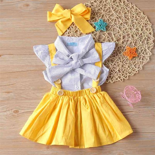 girls summer clothes fashion headband toddler overalls+kids outfitsgirl set children 210528, White
girls summer clothes fashion headband toddler overalls+kids outfitsgirl set children 210528, White