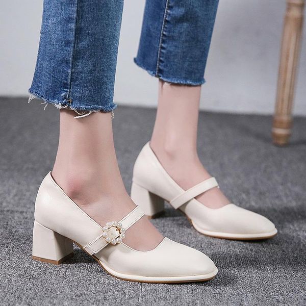 dress shoes rimocy pearl buckle mary jane high heel woman shallow mouth chunky heels pumps women elegant pu leather party ladies, Black
dress shoes rimocy pearl buckle mary jane high heel woman shallow mouth chunky heels pumps women elegant pu leather party ladies, Black