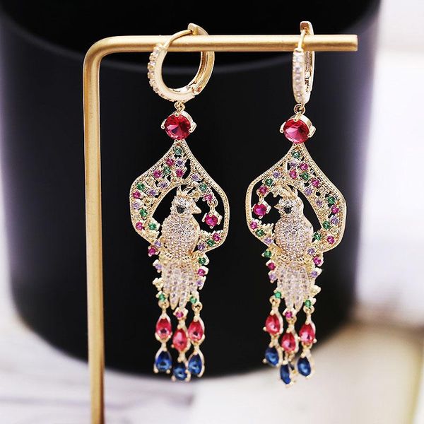 dangle & chandelier huami luxury women phoenix drop earrings tassel colorful zircon ins elegant joyeria fina para mujer, Silver
dangle & chandelier huami luxury women phoenix drop earrings tassel colorful zircon ins elegant joyeria fina para mujer, Silver