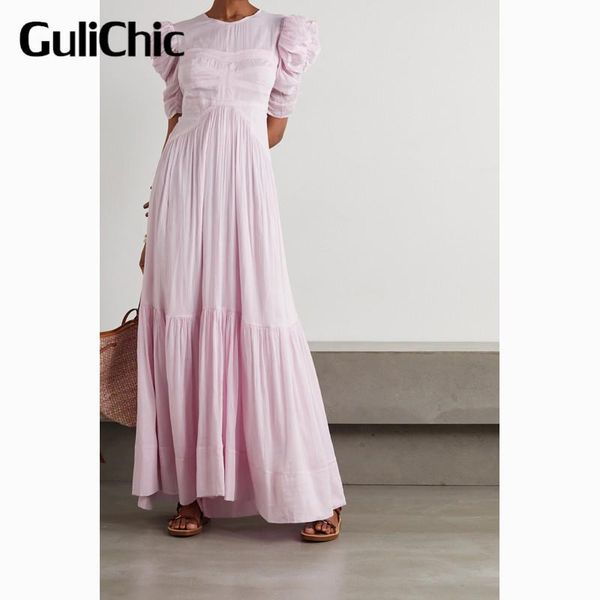 casual dresses 5.18 high end quality backless puff sleeve cotton silk draped temperament long dress women, Black;gray
casual dresses 5.18 high end quality backless puff sleeve cotton silk draped temperament long dress women, Black;gray