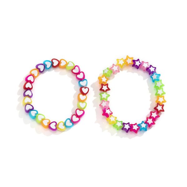 yamog five-pointed star heart strands bracelets women acrylic handmade beaded chains european retro colorful girls hand jewelry accessories, Black
yamog five-pointed star heart strands bracelets women acrylic handmade beaded chains european retro colorful girls hand jewelry accessories, Black