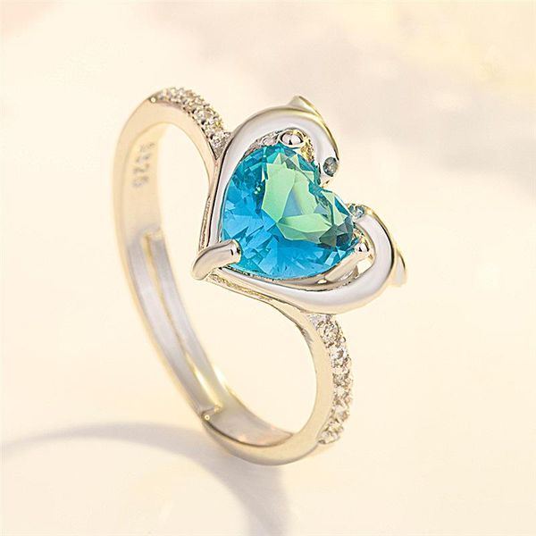 cluster rings creative cute double dolphin love adjustable women's blue sone engagement for wedding party women gift, Golden;silver
cluster rings creative cute double dolphin love adjustable women's blue sone engagement for wedding party women gift, Golden;silver