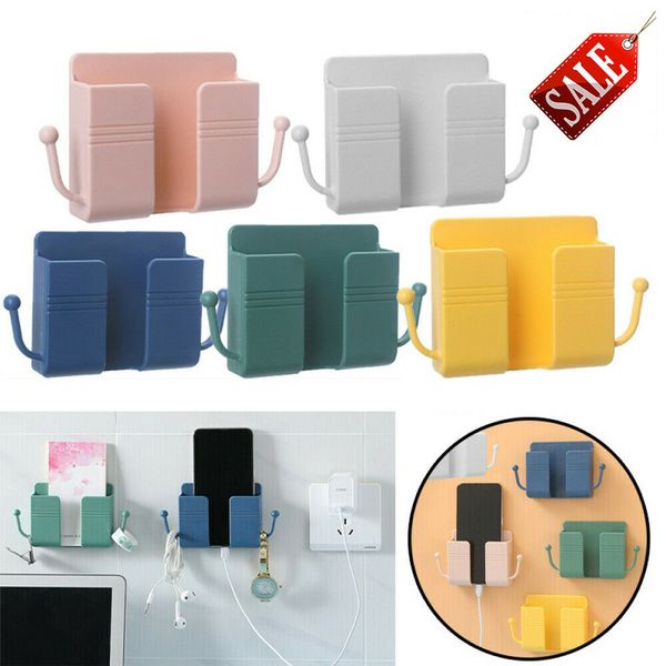 5 colour holder wall mounted organizer storage box remote control mobile phone plug holder mount self-adhesive beside plastic charging brack
5 colour holder wall mounted organizer storage box remote control mobile phone plug holder mount self-adhesive beside plastic charging brack