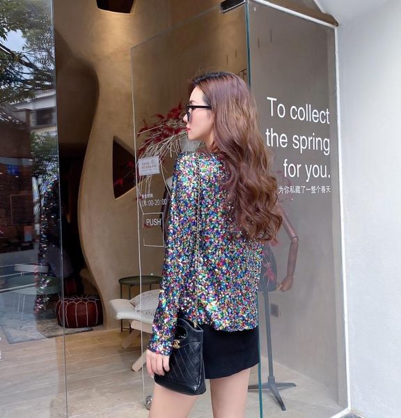 women's jackets sequins women long sleeve slim short jacket coat 2021 spring womans v neck big size runway cardigan coats, Black;brown
women's jackets sequins women long sleeve slim short jacket coat 2021 spring womans v neck big size runway cardigan coats, Black;brown