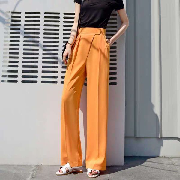 wonder high waist pants spring summer korean solid long trousers causal wide leg feminimos bottoms 210510, Black;white
wonder high waist pants spring summer korean solid long trousers causal wide leg feminimos bottoms 210510, Black;white