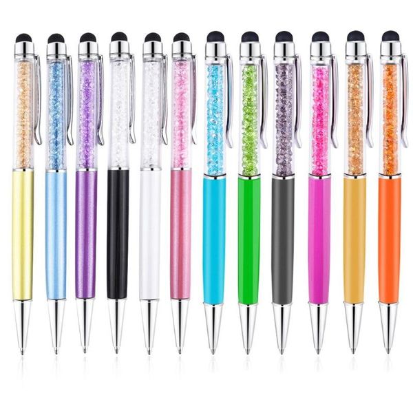 500pcs/pack luxury 2 in 1 crystal diamond stylus pen and ball point function include logo print dhl ballpoint pens, Blue;orange
500pcs/pack luxury 2 in 1 crystal diamond stylus pen and ball point function include logo print dhl ballpoint pens, Blue;orange