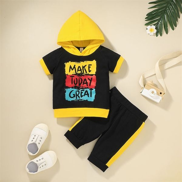 summer children sets casual sleeveless print letter hoodies patchwork black trousers 2pcs girls boys clothes set 0-2t 210629, White
summer children sets casual sleeveless print letter hoodies patchwork black trousers 2pcs girls boys clothes set 0-2t 210629, White