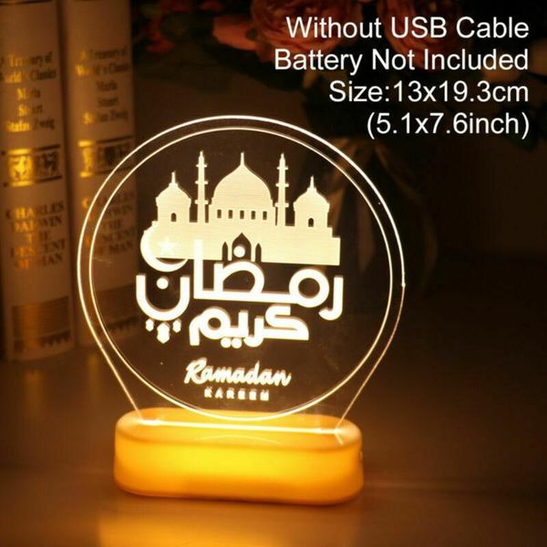 decorative flowers & wreaths 3d acrylic ramadan lamp night light bedroom bedside muslim festival table holiday nightlight led lights decorat
decorative flowers & wreaths 3d acrylic ramadan lamp night light bedroom bedside muslim festival table holiday nightlight led lights decorat