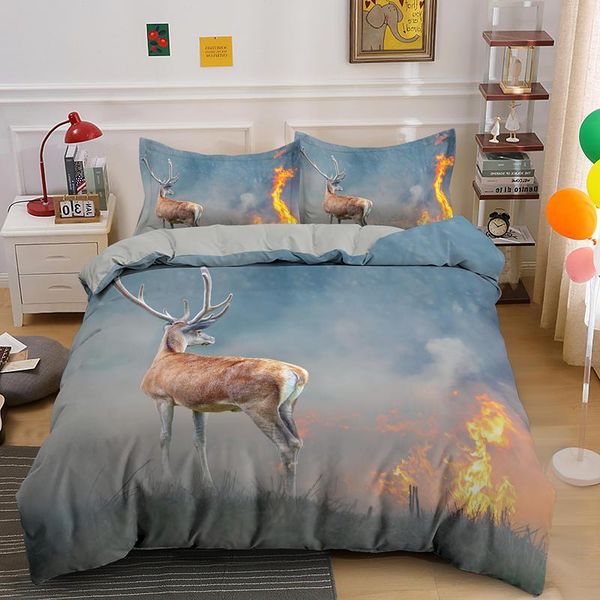 bedding sets arrival deer printing luxury set animal duvet cover with pillowcase king single size bed customize images
bedding sets arrival deer printing luxury set animal duvet cover with pillowcase king single size bed customize images