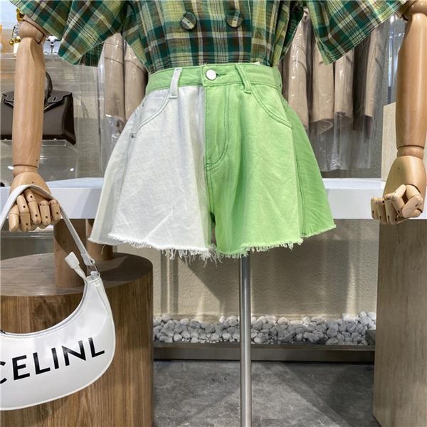 women's jeans 2021 summer ladies denim culotte european cool contrast color a- line mini shorts fashion wide leg slim fit short pants, Blue
women's jeans 2021 summer ladies denim culotte european cool contrast color a- line mini shorts fashion wide leg slim fit short pants, Blue