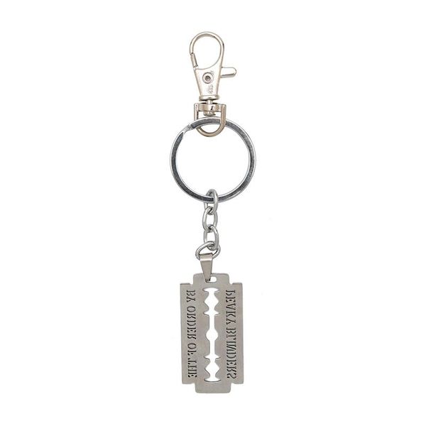 keychains stainless steel blade pendant keychain hollow by order of the peaky blinders lettered keyring jewelry punk style accessory, Silver
keychains stainless steel blade pendant keychain hollow by order of the peaky blinders lettered keyring jewelry punk style accessory, Silver