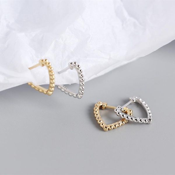 light luxury 925 sterling silver stud earring ins geometric beads heart-shaped clasp for women ladies fine jewelry, Golden;silver
light luxury 925 sterling silver stud earring ins geometric beads heart-shaped clasp for women ladies fine jewelry, Golden;silver