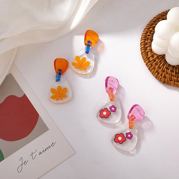 dangle & chandelier fashion metal retro fun color flower resin earrings women's creative party accessories, Silver
dangle & chandelier fashion metal retro fun color flower resin earrings women's creative party accessories, Silver