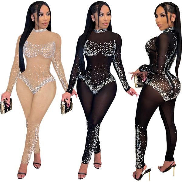 women's jumpsuits & rompers beautiful mesh crystal embellished jumpsuit women glam see through sequins birthday outfits, Black;white
women's jumpsuits & rompers beautiful mesh crystal embellished jumpsuit women glam see through sequins birthday outfits, Black;white