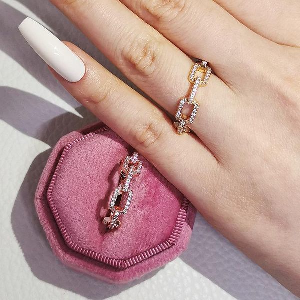 cluster rings 2pcs per pack fashion 925 sterling silver wedding band eternity ring for women party gift lots bulk jewelry r5994, Golden;silver