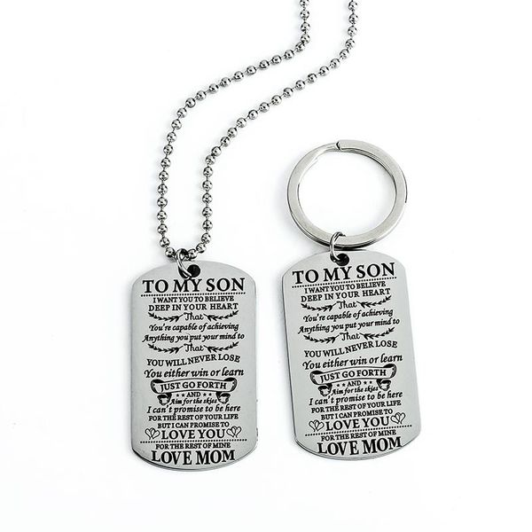 keychains urimthum inspirational gift to son from mom, stainless steel keychain,`graduation gifts, quote statement keychain k0065, Silver
keychains urimthum inspirational gift to son from mom, stainless steel keychain,`graduation gifts, quote statement keychain k0065, Silver