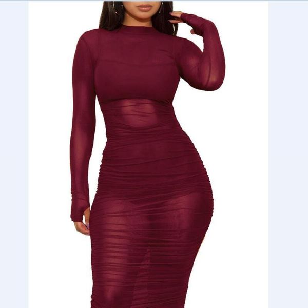 casual dresses night club style see through pencil dress lady stand collar full sleeve party knee-length 2482, Black;gray
casual dresses night club style see through pencil dress lady stand collar full sleeve party knee-length 2482, Black;gray