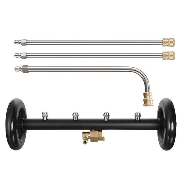 car washer 2 in 1 pressure attachment undercarriage cleaner water broom surface with 4 nozzles 3 extension rods
car washer 2 in 1 pressure attachment undercarriage cleaner water broom surface with 4 nozzles 3 extension rods