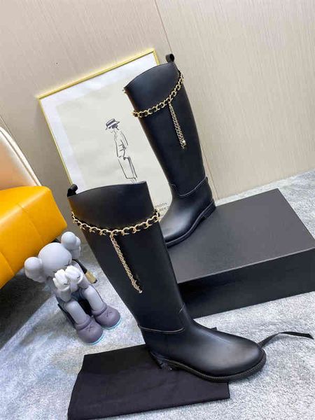 and winter autumn middle age series rain boots booties women martin boot leather chain decoration flat bottom retro rainboots waterproof, Black
and winter autumn middle age series rain boots booties women martin boot leather chain decoration flat bottom retro rainboots waterproof, Black