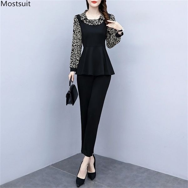 spring women elegant two piece set plus size 5xl long sleeve turn down collar print and elastic pants outfits korean 210513, White
spring women elegant two piece set plus size 5xl long sleeve turn down collar print and elastic pants outfits korean 210513, White