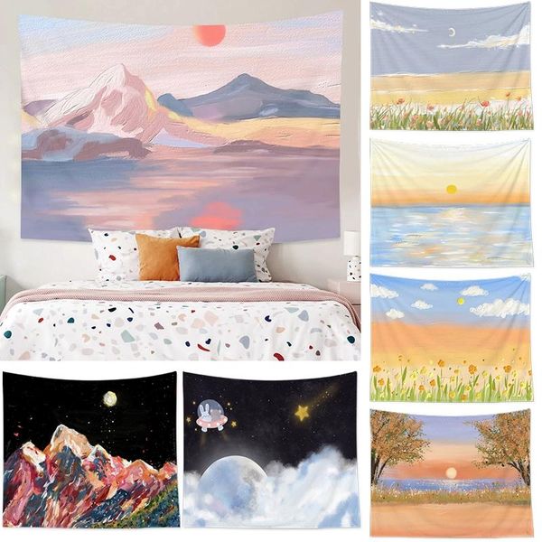tapestries nordic ins tapestry background wall scenery printed hanging painting dorm bedroom decorative cloth living room
tapestries nordic ins tapestry background wall scenery printed hanging painting dorm bedroom decorative cloth living room