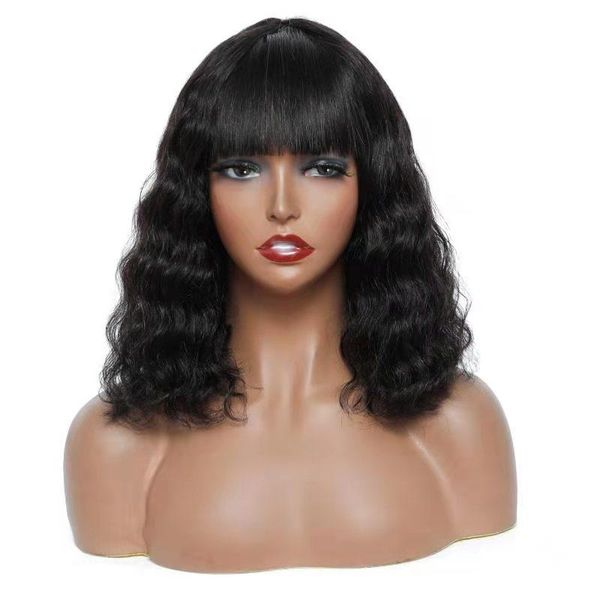 lace wigs fringe wig human hair body wave short bob cut pixie ocean natual black highlight with thick bang, Black;brown
lace wigs fringe wig human hair body wave short bob cut pixie ocean natual black highlight with thick bang, Black;brown