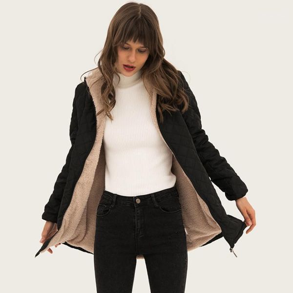 women's down & parkas autumn winter fleece jacket coats female casual long outerwear warm thick slim fit jackets, Black
women's down & parkas autumn winter fleece jacket coats female casual long outerwear warm thick slim fit jackets, Black