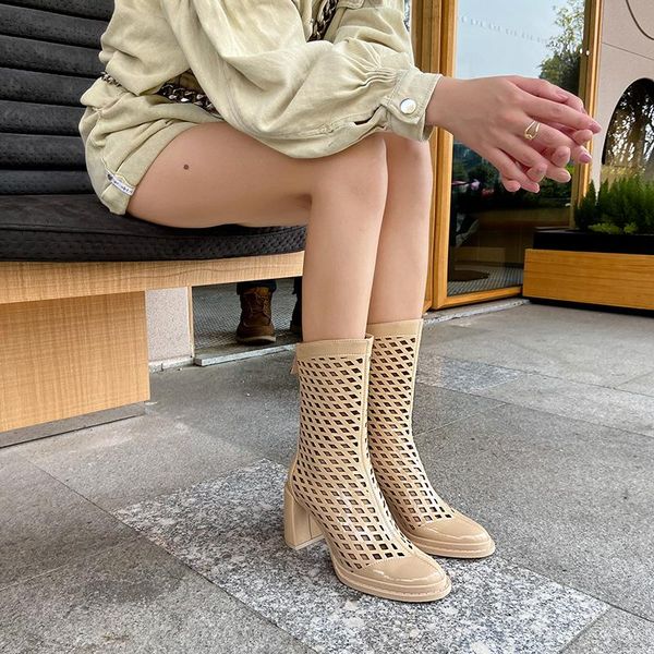 boots mezereon rome gladiator sandals women hollow shoes cow leather summer round toe zipper ankle with cut-outs high heel, Black
boots mezereon rome gladiator sandals women hollow shoes cow leather summer round toe zipper ankle with cut-outs high heel, Black