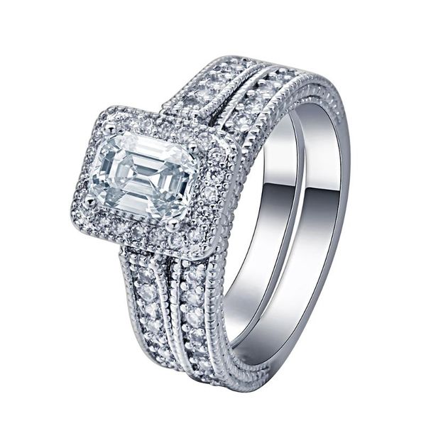 wedding rings silver plated engagement ring sets paved cubic zircon zirconia wholesale luxury jewelry women, Slivery;golden
wedding rings silver plated engagement ring sets paved cubic zircon zirconia wholesale luxury jewelry women, Slivery;golden