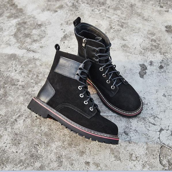 boots fashion leisure retro women ankle round toe low hoof heels punk motorcycle sewing patchwork lace up shoes1, Black
boots fashion leisure retro women ankle round toe low hoof heels punk motorcycle sewing patchwork lace up shoes1, Black