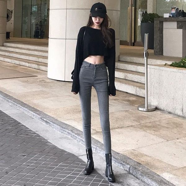 women's pants & capris spring hong kong style high waist stretch jeans girl slim fit skinny plus velvet pencil dark slim-fitting long, Black;white
women's pants & capris spring hong kong style high waist stretch jeans girl slim fit skinny plus velvet pencil dark slim-fitting long, Black;white