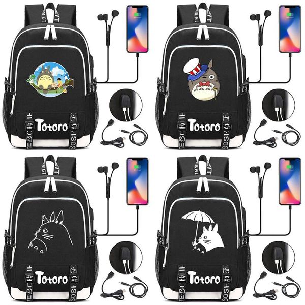 backpack cartoon cute totoro printed usb headphone jack boy girl kids school bag women bagpack canvas men packsack bookbag
backpack cartoon cute totoro printed usb headphone jack boy girl kids school bag women bagpack canvas men packsack bookbag