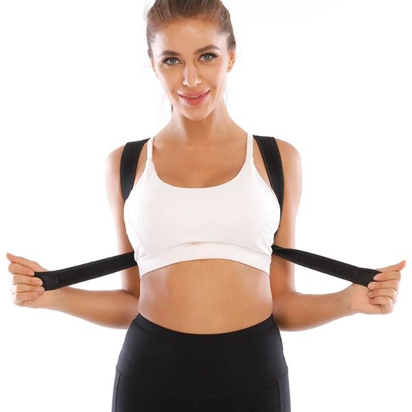 breathable posture corrector for lumbar magic sticker adjustable brace support belt clavicle spine home back shoulder, Black;blue
breathable posture corrector for lumbar magic sticker adjustable brace support belt clavicle spine home back shoulder, Black;blue