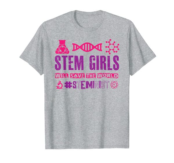 stem girls will save the world - # steminist - because facts t-shirt, White;black
stem girls will save the world - # steminist - because facts t-shirt, White;black