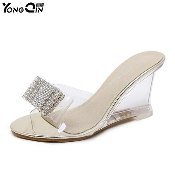 dress shoes rhinestone crystal women sandals summer leisure platform wedges thick bottom slippers, Black
dress shoes rhinestone crystal women sandals summer leisure platform wedges thick bottom slippers, Black